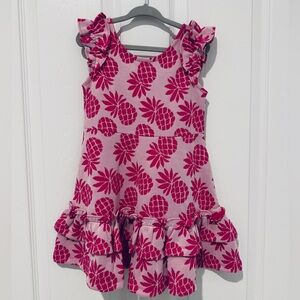 Janie and Jack Fuchsia Pineapple Dress 3t NWT